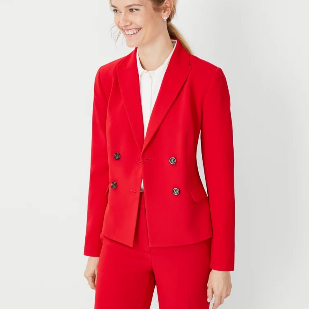 Ann Taylor Vibrant Red Blazer